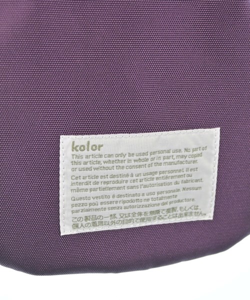 kolor（カラー）ショルダーバッグ 紫 サイズ:- メンズ/2200701208028
