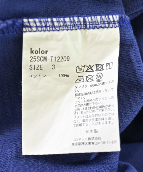 kolor（カラー）Tシャツ・カットソー 青 サイズ:3(L位) メンズ/2200701781064