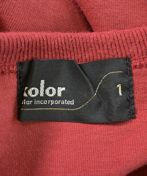 kolor（カラー）Tシャツ・カットソー 赤 サイズ:1(S位) メンズ/2200701781071