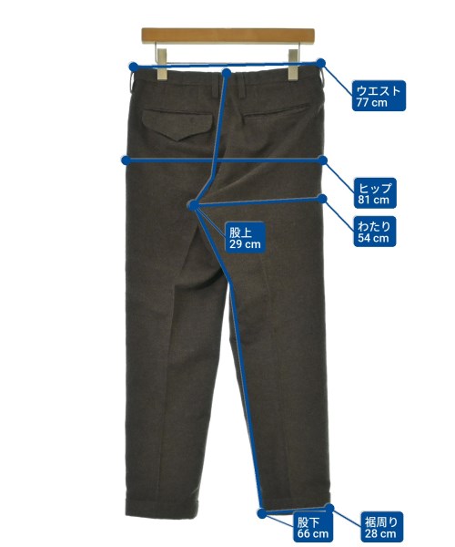 kolor（カラー）スラックス 茶 サイズ:1(S位) メンズ/2200649904037
