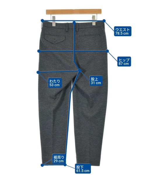 kolor（カラー）スラックス グレー サイズ:2(M位) メンズ/2200657796075