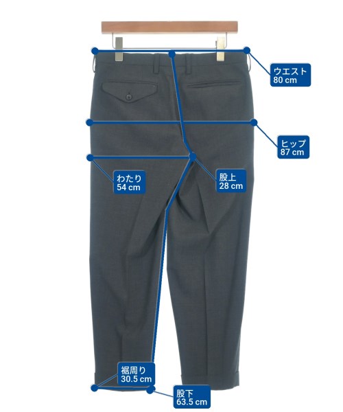 kolor（カラー）スラックス グレー サイズ:1(S位) メンズ/2200658405044