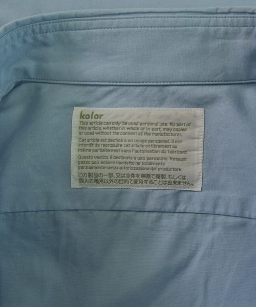 kolor（カラー）カジュアルシャツ 青 サイズ:3(M位) メンズ/2200657207090