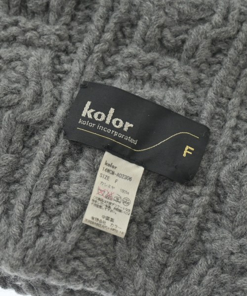 kolor（カラー）マフラー グレー サイズ:F メンズ/2200643313057