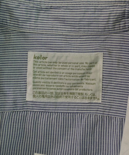 kolor（カラー）カジュアルシャツ 紺 サイズ:1(S位) メンズ/2200657132538