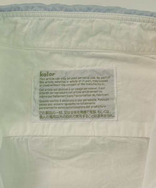 kolor（カラー）カジュアルシャツ 白 サイズ:1(S位) メンズ/2200657132552