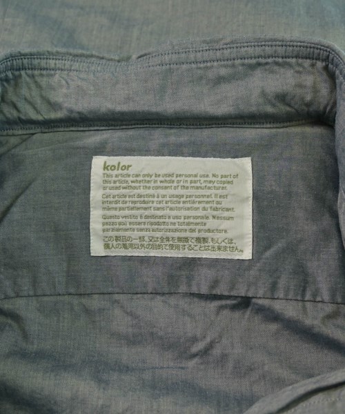 kolor（カラー）カジュアルシャツ 青 サイズ:1(S位) メンズ/2200657132569