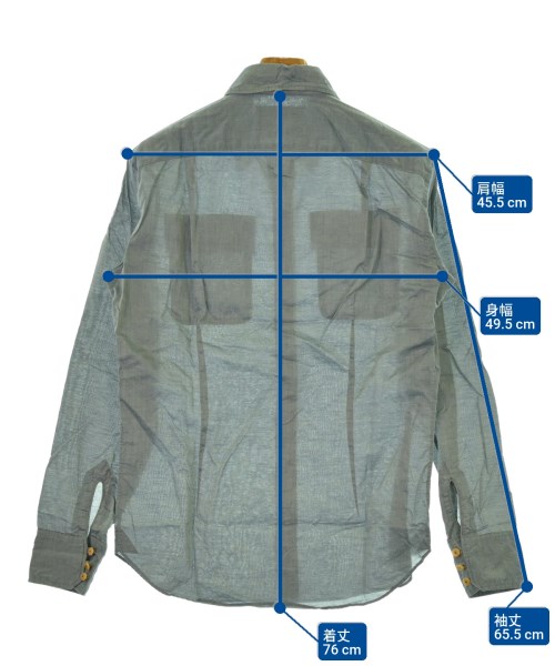 kolor（カラー）カジュアルシャツ 青 サイズ:1(S位) メンズ/2200657132569