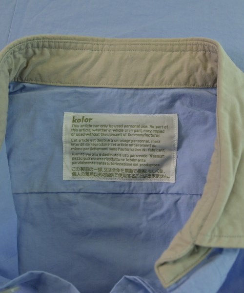 kolor（カラー）カジュアルシャツ 青 サイズ:1(S位) メンズ/2200657132583