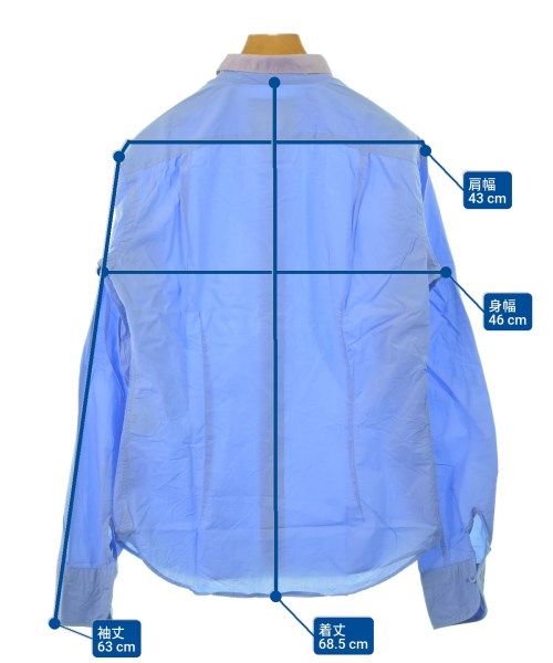 kolor（カラー）カジュアルシャツ 青 サイズ:1(S位) メンズ/2200657132613