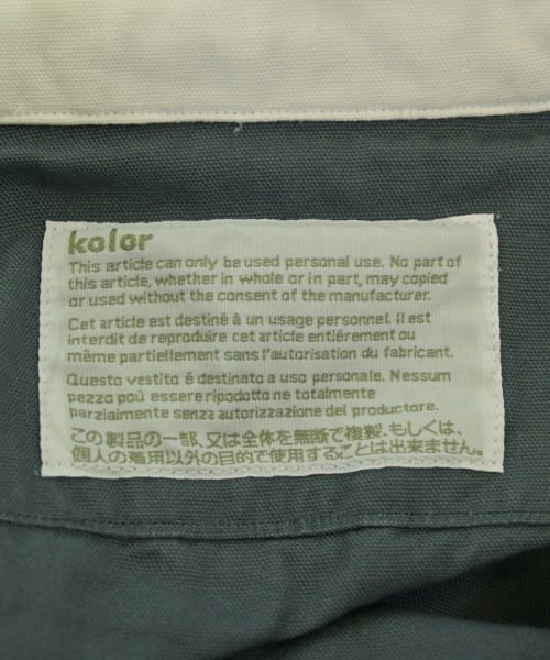 kolor（カラー）カジュアルシャツ 緑 サイズ:1(S位) メンズ/2200657132620