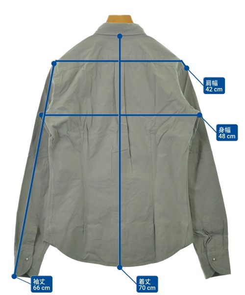 kolor（カラー）カジュアルシャツ グレー サイズ:1(S位) メンズ/2200657132651