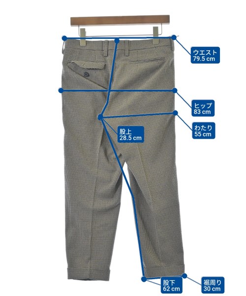 kolor（カラー）スラックス 茶 サイズ:1(S位) メンズ/2200660467054