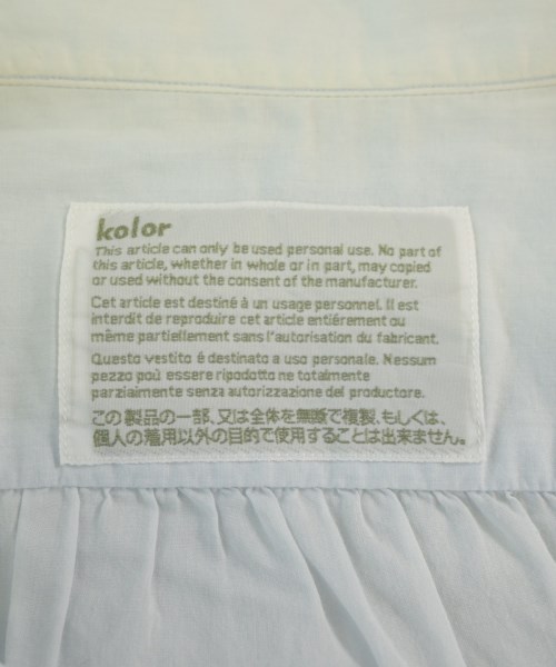 kolor（カラー）カジュアルシャツ 青 サイズ:1(M位) メンズ/2200713830064