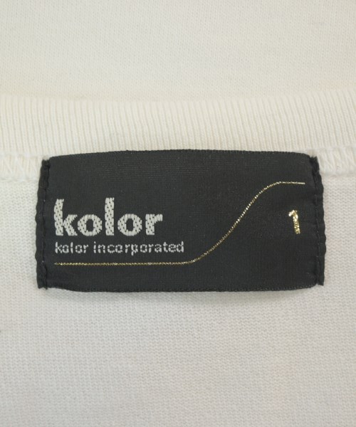 kolor（カラー）Tシャツ・カットソー 白 サイズ:1(S位) メンズ/2200713513028