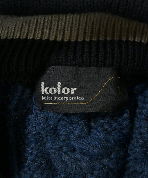kolor（カラー）ニット・セーター 青 サイズ:1(S位) メンズ/2200716322108