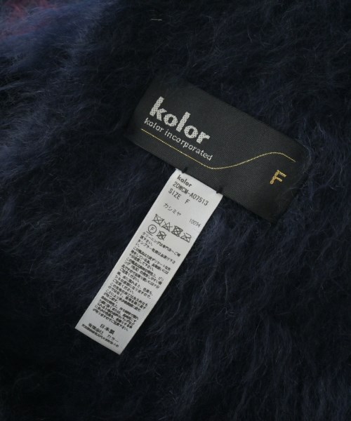 kolor（カラー）マフラー 紺 サイズ:F メンズ/2200650356023