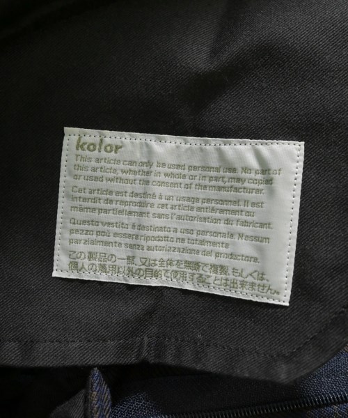 kolor（カラー）スラックス 紺 サイズ:1(S位) メンズ/2200641808029