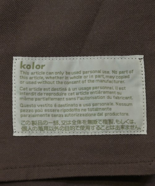 kolor（カラー）その他 茶 サイズ:1(S位) メンズ/2200651404013