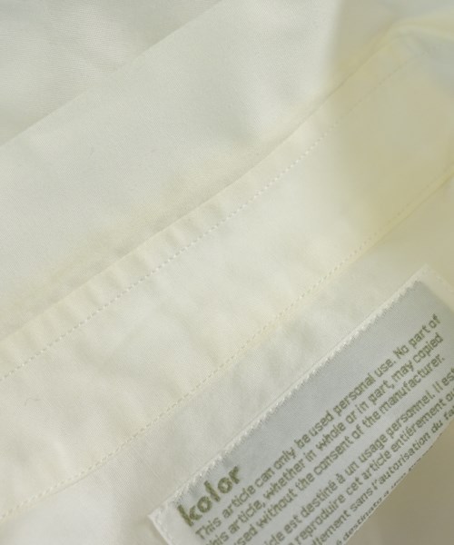 kolor（カラー）カジュアルシャツ 白 サイズ:3(L位) メンズ/2200650457058