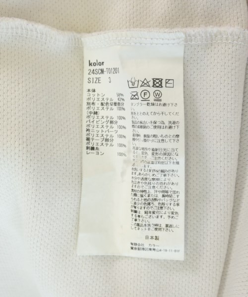 kolor（カラー）Tシャツ・カットソー 白 サイズ:3(L位) メンズ/2200705157087
