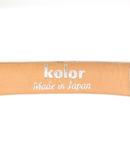 kolor（カラー）ベルト シルバー サイズ:- メンズ/2200704715691