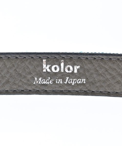 kolor（カラー）ベルト 青 サイズ:- メンズ/2200704715783