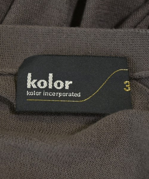 kolor（カラー）カーディガン 茶 サイズ:3(L位) メンズ/2200709381136