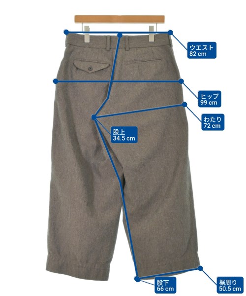 kolor（カラー）スラックス 茶 サイズ:2(M位) メンズ/2200663758012