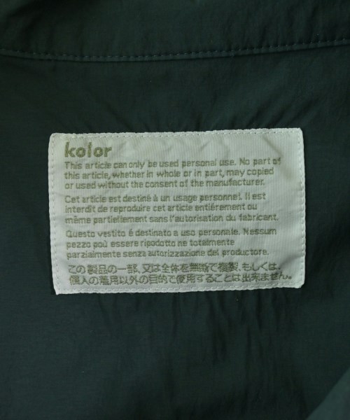 kolor（カラー）カジュアルシャツ 緑 サイズ:3(L位) メンズ/2200662951131
