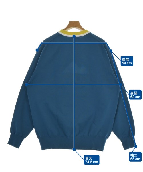 kolor（カラー）ニット・セーター 青 サイズ:5(XXL位) メンズ/2200662662211