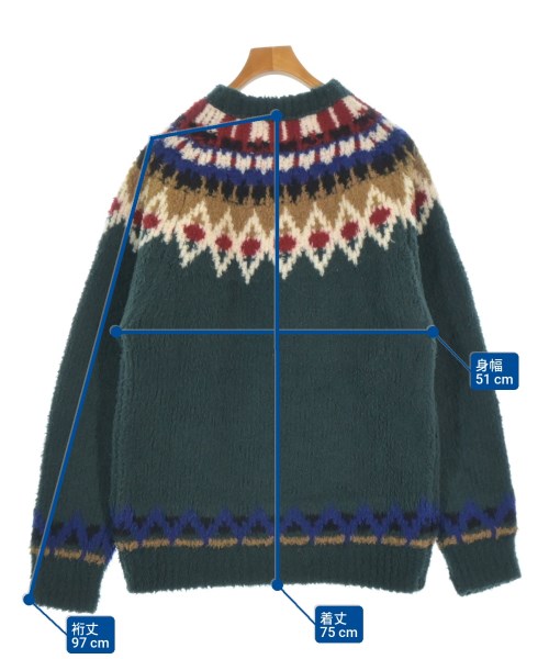 kolor（カラー）ニット・セーター 緑 サイズ:3(L位) メンズ/2200667194045