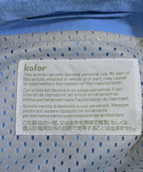 kolor（カラー）ステンカラーコート 青 サイズ:1(S位) メンズ/2200670750115