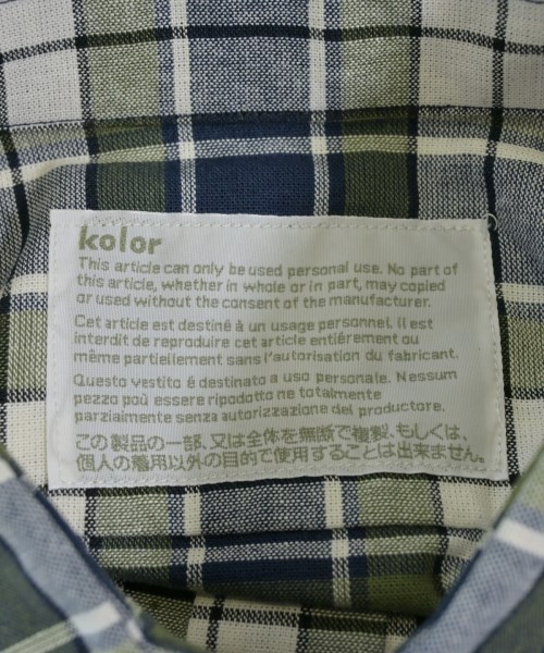 kolor（カラー）カジュアルシャツ カーキ サイズ:1(S位) メンズ/2200718623029