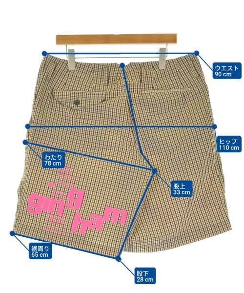 kolor（カラー）ショートパンツ 茶 サイズ:-(XL位) メンズ/2200723705253