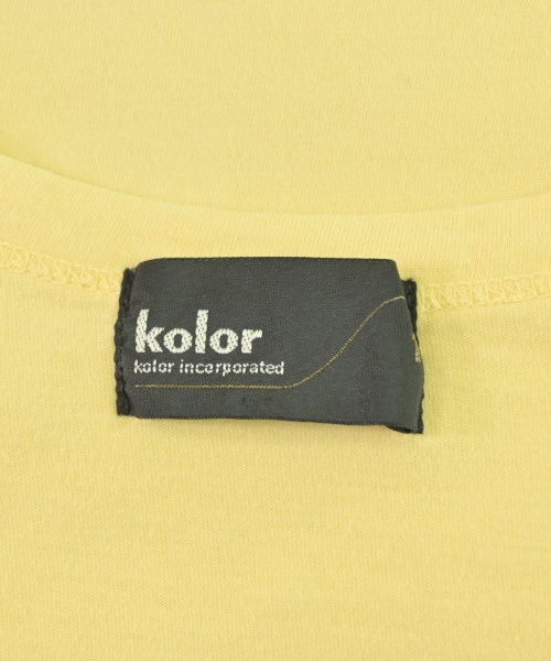 kolor（カラー）Tシャツ・カットソー 黄 サイズ:1(S位) メンズ/2200721612256