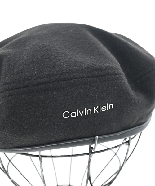 Calvin Klein Jeans（カルバンクラインジーンズ）ハンチング・ベレー帽 黒 サイズ:- メンズ/2200625042081
