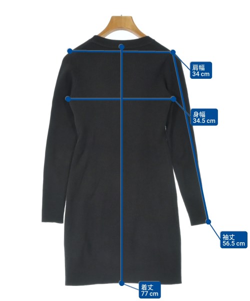 Calvin Klein Jeans（カルバンクラインジーンズ）ワンピース 黒 サイズ:XS レディース/2200629878013