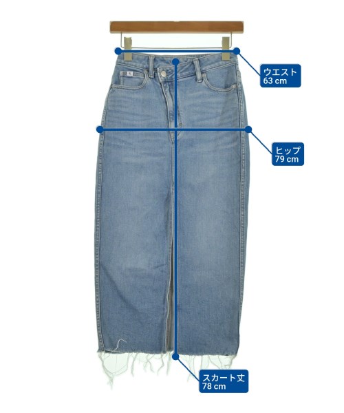Calvin Klein Jeans（カルバンクラインジーンズ）ロング・マキシ丈スカート 青 サイズ:25(S位) レディース/2200604788146