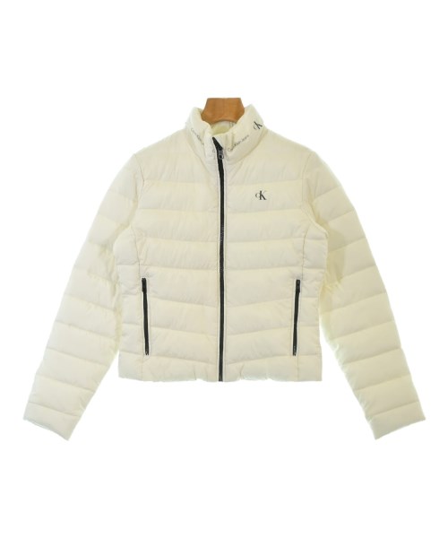 Calvin Klein Jeans(カルバンクラインジーンズ)ダウンジャケット/ダウンベスト 白 サイズ:XS/2200673275028