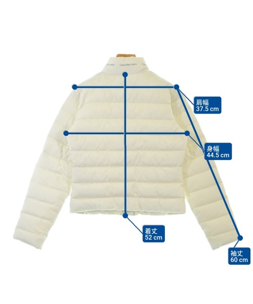 Calvin Klein Jeans（カルバンクラインジーンズ）ダウンジャケット/ダウンベスト 白 サイズ:XS レディース/2200673275028