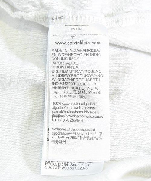 Calvin Klein Jeans（カルバンクラインジーンズ）Tシャツ・カットソー 白 サイズ:XS レディース/2200701150150