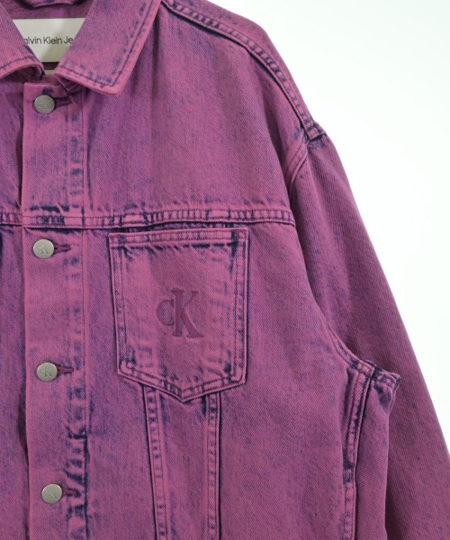 Calvin Klein Jeans（カルバンクラインジーンズ）デニムジャケット ピンク サイズ:S レディース/2200651196017