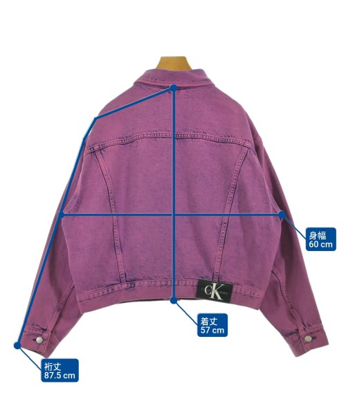 Calvin Klein Jeans（カルバンクラインジーンズ）デニムジャケット ピンク サイズ:S レディース/2200651196017