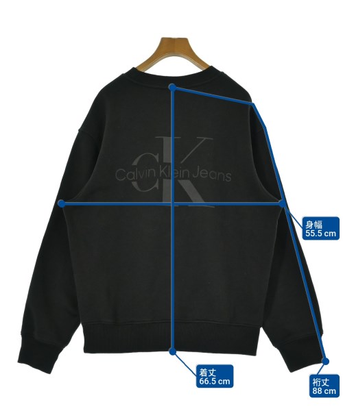 Calvin Klein Jeans（カルバンクラインジーンズ）スウェット 黒 サイズ:S レディース/2200658668081