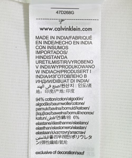 Calvin Klein Jeans（カルバンクラインジーンズ）ポロシャツ 白 サイズ:M レディース/2200706257045