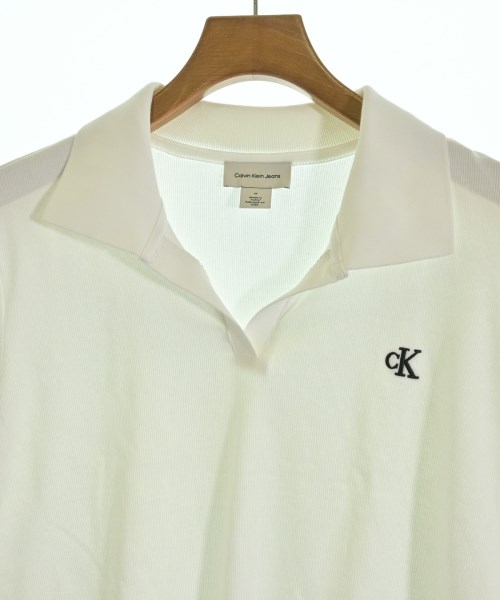 Calvin Klein Jeans（カルバンクラインジーンズ）ポロシャツ 白 サイズ:M レディース/2200706257045
