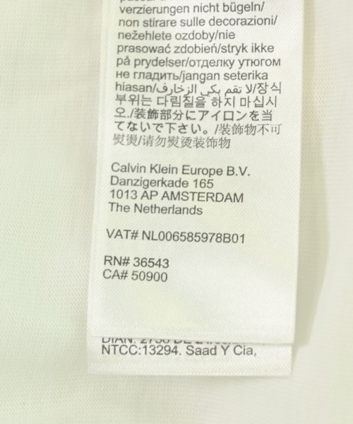 Calvin Klein Jeans（カルバンクラインジーンズ）Tシャツ・カットソー 白 サイズ:L メンズ/2200720869064