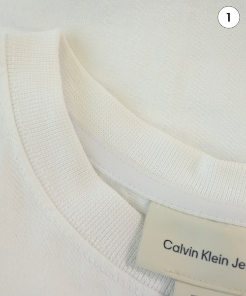 Calvin Klein Jeans（カルバンクラインジーンズ）Tシャツ・カットソー 白 サイズ:XS レディース/2200727447098
