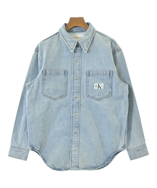 Calvin Klein Jeans(カルバンクラインジーンズ)カジュアルシャツ 青 サイズ:S/2200678471050